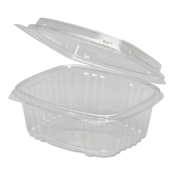 Hinged Lid Plastic Boxes with latch for locking. Clear