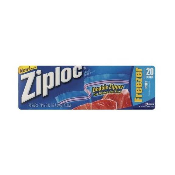  Ziploc Freezer Bagspint (retail Pack) 12/20ct Dvo Cb003998 12 Case