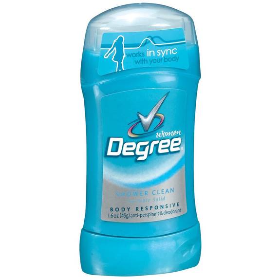 Degree  Women Invisible Solid Anti-perspirant/deodorant, Shower Clean, 1.6 Oz, 12/carton Dvo Cb251609 12 Case