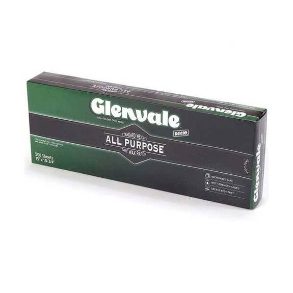 Glenvale Dry Wax Deli  Ppr 6x10.75 12/500 Dix G6 6000 Case