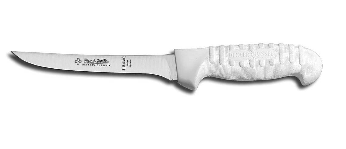 Dexter  Sani-safe Boning Knife, Sofgrip Stiff, White, 6