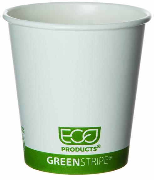  Greenstripe Renewable & Compostable Hot Cups - 10 Oz., 50/pk, 20 Pk/ct Ecp Ep-bhc10-gs 1000 Case