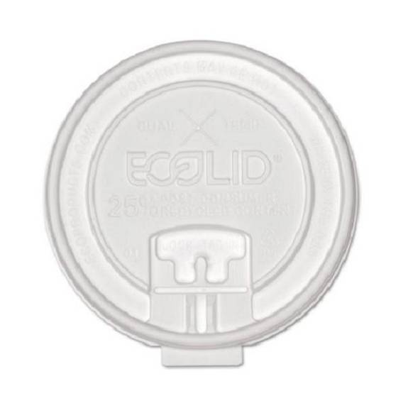 Eco Products  25% Recy Content Dual-temp Lock Tab Lid W/straw Slot, 10-20oz , 50/pk, 12 Pk/ct Ephcldtrct 600 Case