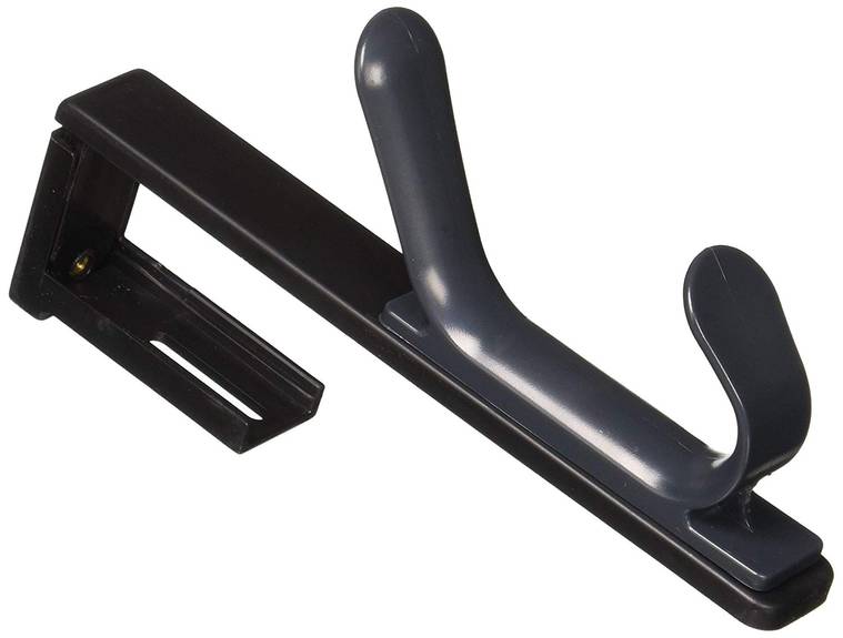 Fellowes  Pro Series Partition Additions Coat Hook & Clip, 1 5/8 X 2 3/4 X 3, Slate Gray 7501101 1 Each