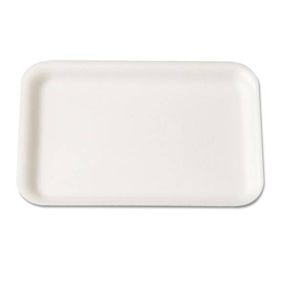 Genpak  Supermarket Tray, Foam, White, 8-1/4x5-3/4, 125/bag 2swh 500 Case