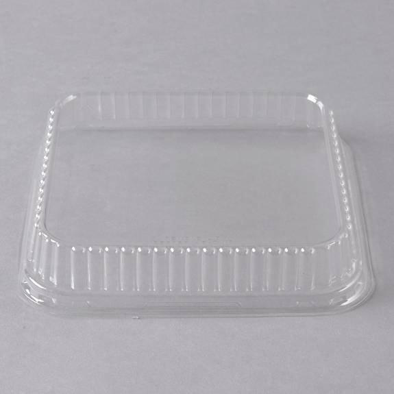 Genpak  Plastic Dome Lid, Clear, Square, 8 X 8 X 1, 125/pack, 2 Packs/carton 95388 250 Case
