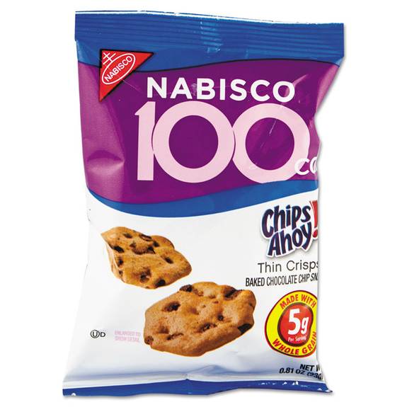 Nabisco  100 Calorie Chips Ahoy Chocolate Chip Cookie, 6/box 610 6 Box