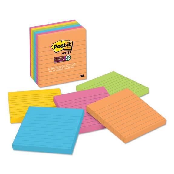 Pads In Energy Boost Collection Colors, Note Ruled, 4