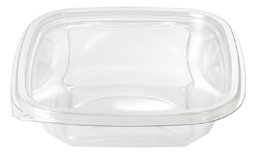 4 12 oz. Recycled Plastic Square Container