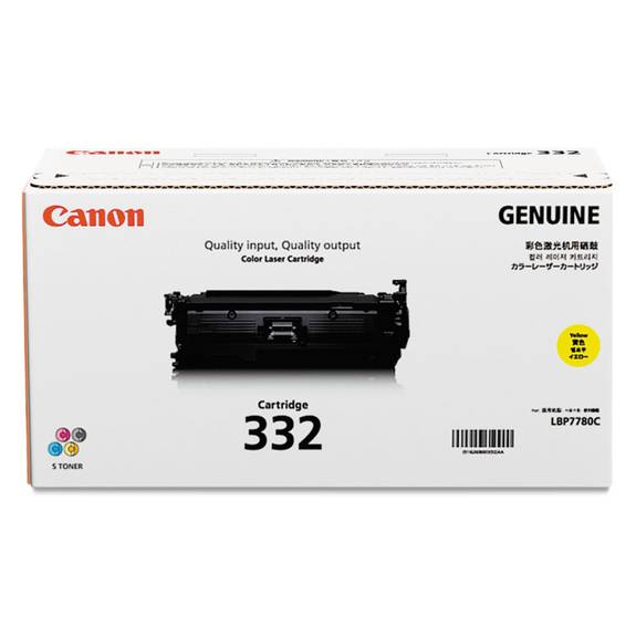 Canon  6260b012 (332) Toner, Yellow 6260b012 1 Each