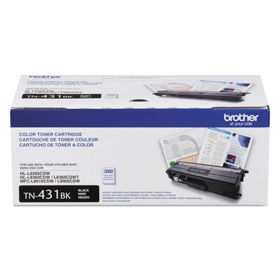 Tn431bk Toner, 3,000 Page-Yield, Black