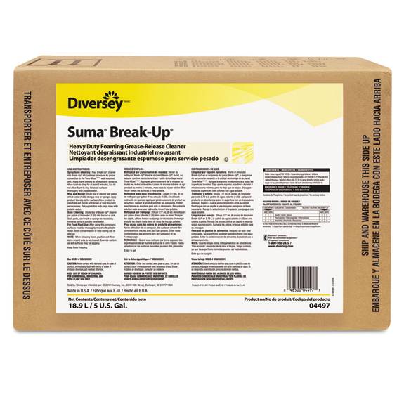 Suma  Suma Break-up Heavy Duty Foaming Grease-release Cleaner, 5 Gal Envirobox Dvo 04497 1 Each