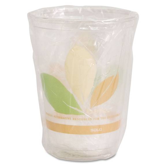 Dart  Bare Rpet Cold Cups, Leaf Design, 10 Oz, Individually Wrapped, 500/carton Rt10w-j9036 500 Case