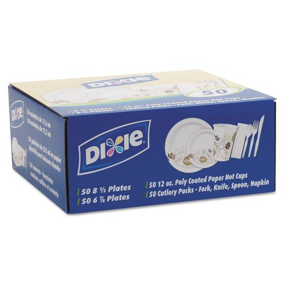 Dixie  Dinnerware Party Pack, Assorted, 3 Kits/carton Dix Dxcombo50 3 Case