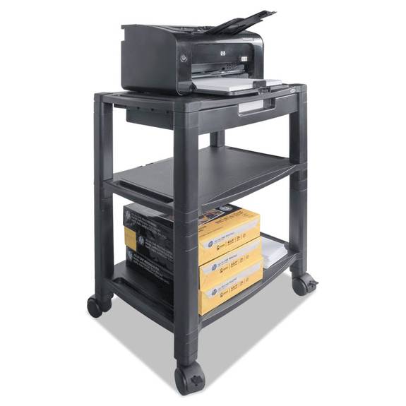 Kantek 3 Shelf Printer Stand Black