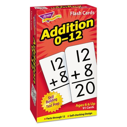 Trend Skill Drill Flash Cards, 3 X 6, Addition T53101 91 Set
