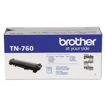 Tn760 High-Yield Toner, 3,000 Page Yield, Black