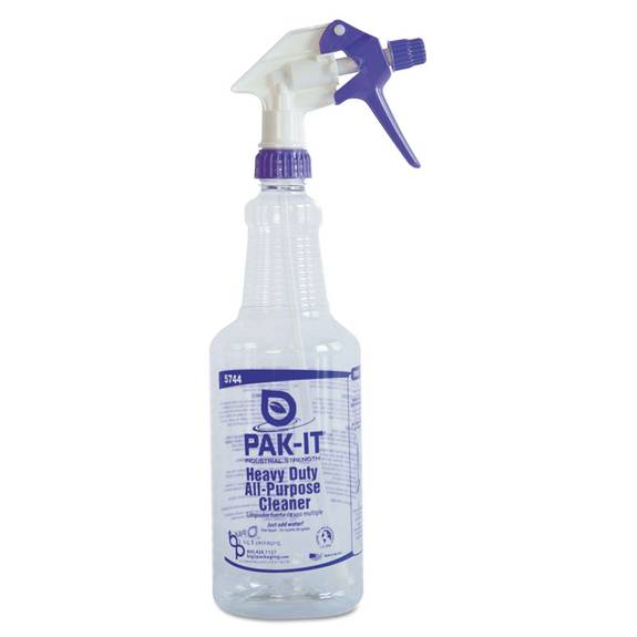 Pak It  Empty Color-coded Trigger-spray Bottle, 32 Oz,for Heavy-duty All Purpose Cleaner Big 5744-2000-4012 1 Each