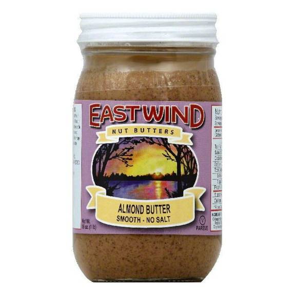 East Wind Almond Butter Crunchy No Salt Case Of 6 16 Oz