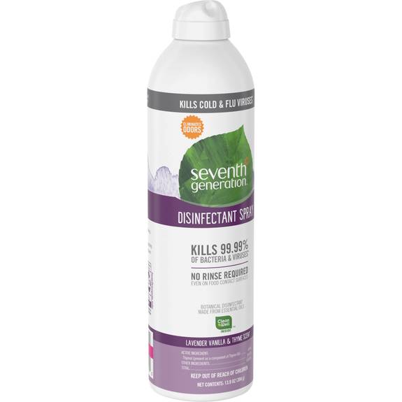 Seventh Generation Spray Disinfectant Lavender Vanilla Case Of