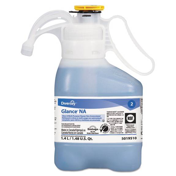Diversey  Glance Na Glass & Surface Cleaner Non-ammoniated, 1400ml Bottle, 2/carton 5019510 2 Case