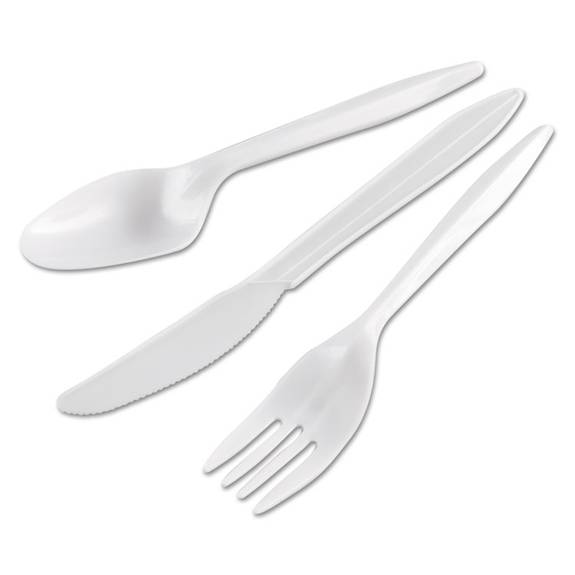 Gen Wrapped Cutlery Kit, Fork/knife/spoon, Mediumweight Plastic, 250/carton Gen Combokit 250 Case