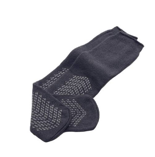 Fall Management Slipper Socks Medline Bariatric Gray Ankle High (48/CA)