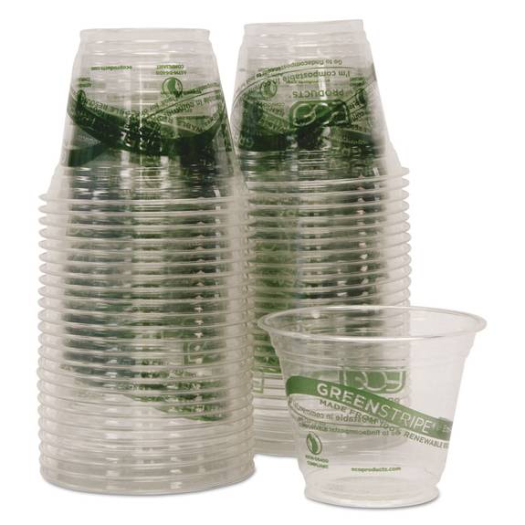 Eco Products  Greenstripe Renewable & Compostable Cold Cups Convenience Pack- 9oz., 50/pk Ep-cc9s-gspk 50 Package