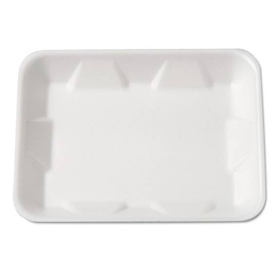 Genpak  Supermarket Tray, Foam, White, 9-1/4 X 7-1/4 X 4/5, 125/bag 4dwh 500 Case