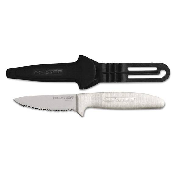 Dexter  Sanisafe Scalloped Utility Knife With Sheath, 3.5