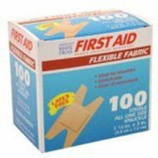 Adhesive Strip American White Cross® First Aid Fabric Tan 1-1/2 X 3 Inch Sterile(100/Bx)