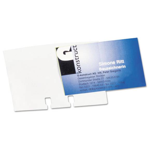 Durable  Visifix Double-sided Business Card Sleeves, 40/pack 241819 40 Package