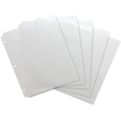 Business Source Poly Binder Pockets (PK/PACKAGE)