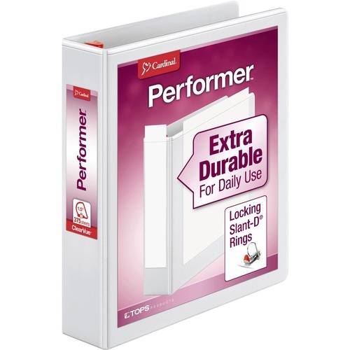 Cardinal Xtravalue Clearvue Locking D-Ring Binders (EA/EACH)