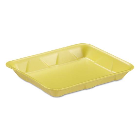 Genpak  Supermarket Tray, Foam, Yellow, 9-1/4x7-1/4x1-1/8, 125/bag 4dyl 500 Case