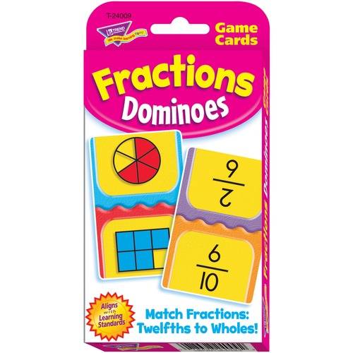 Trend Fractions Dominoes Challenge Cards Game (PK/PACKAGE)