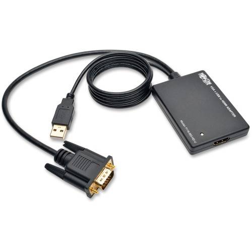 Tripp Lite VGA to HDMI Component Adapter Converter with USB Audio Power VGA to HDMI 1080p (EA/EACH)