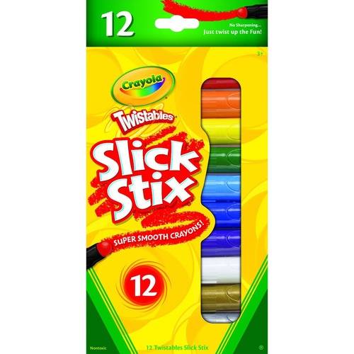 Crayola Twistables Slick Stix 12-count Smooth Crayons (ST/SET)