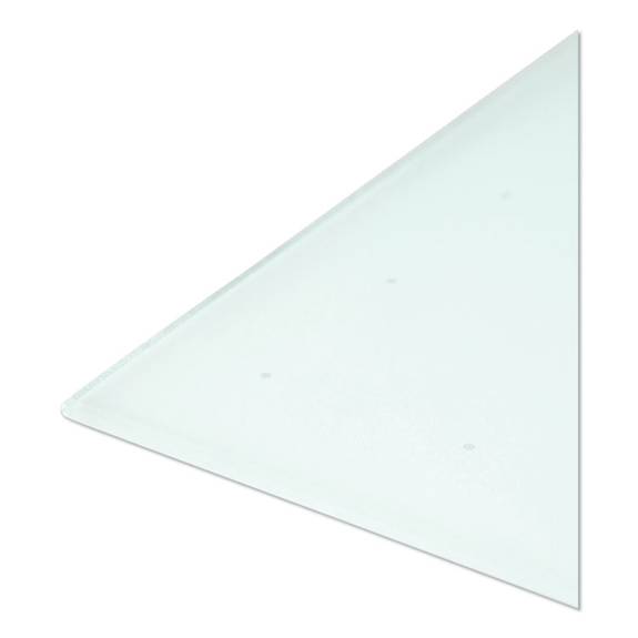 U Brands 35 in. x 23 in. White Frosted Surface Frameless Glass Dry Erase Board