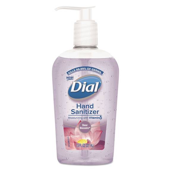 Dial  Scented Antibacterial Hand Sanitizer, Sheer Blossoms, 7.5 Oz Bottle, 12/carton 1700099681 12 Case