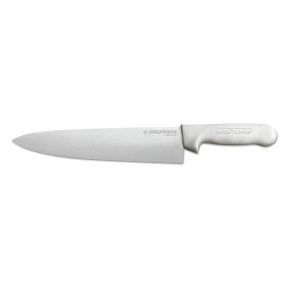 Dexter  Cook's Knife, 10 Inches, High-carbon Steel With White Handle, 1/each Dri 12433 1 Each