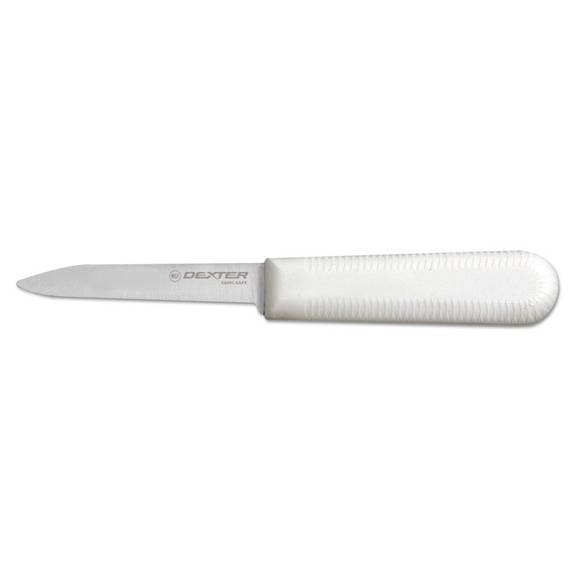 Dexter  Cooks Parer Knife, 3 1/4 Inches, High-carbon Steel With White Handle, 1/each 15303 1 Each