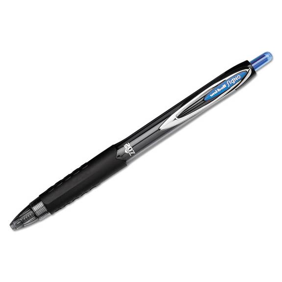 Uni-Ball Signo 207 Retractable Gel Pen Blue Ink 0.7mm Dozen