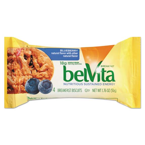 Nabisco  Belvita Breakfast Biscuits, Blueberry, 1.76 Oz Pack 02908bx 8 Box