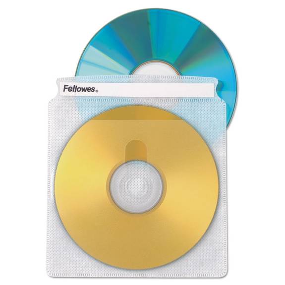 Fellowes  Two-sided Cd/dvd Sleeve Refills For Softworks File, 25/pack 90661 25 Package