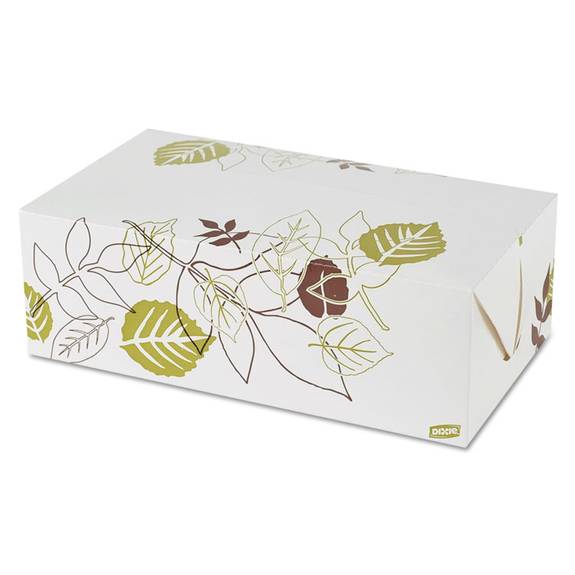 Dixie  Paper Carryout Cartons, 1-comp, White/green/burgundy, 5 X 9 X 3, 250/carton 964path 250 Case