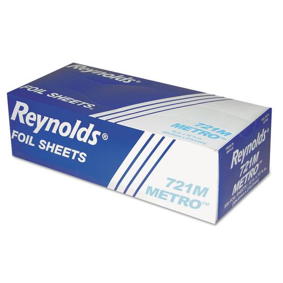Metro Pop-Up Aluminum Foil Sheets, 12 x 10.75, Silver, 500/Box, 6/Carton Metro Pop-Up Aluminum Foil Sheets, 12 x 10.75, Silver, 500/Box, 6/Carton