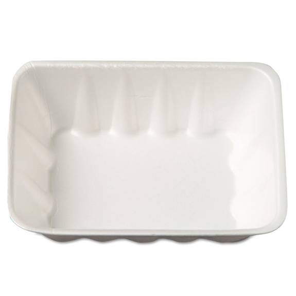 Genpak  Supermarket Tray, Foam, White, 8-5/8x6-1/2x2-2/5, 63/bag, 4 Bags/carton 42wh 252 Case
