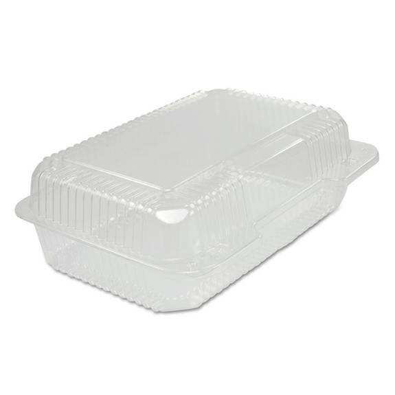 Dart  Staylock Clear Hinged Container, Oblong, 9 2/5x6 4/5x3 1/10, 125/bag, 2/ct C40ut1 250 Case