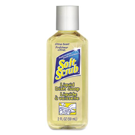 Soft Scrub  Dishwashing Liquid, Lemon Scent, 2oz Bottle, 144/carton Dia 00046 144 Case